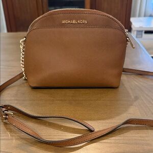 Michael Kors Tan Crossbody Bag with Gold Accents